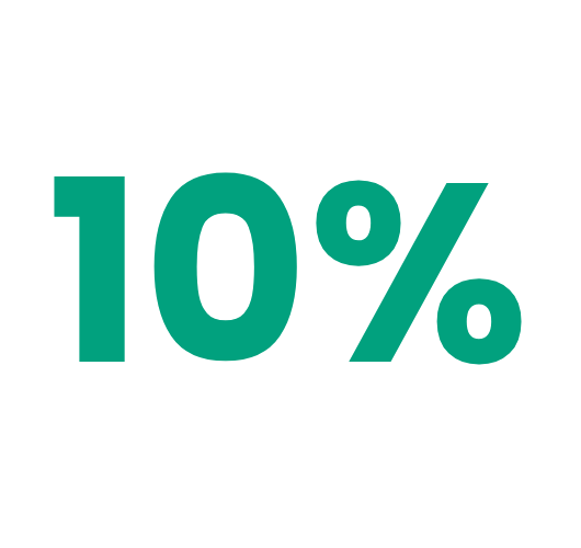 10%